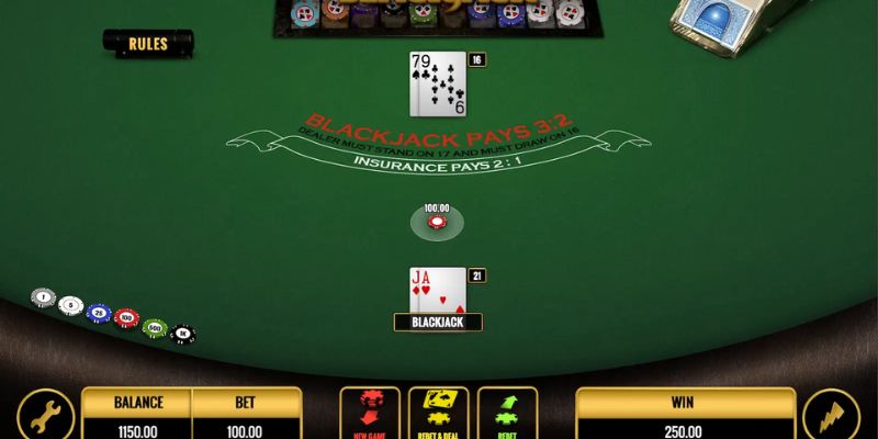 Trò chơi Blackjack hấp dẫn